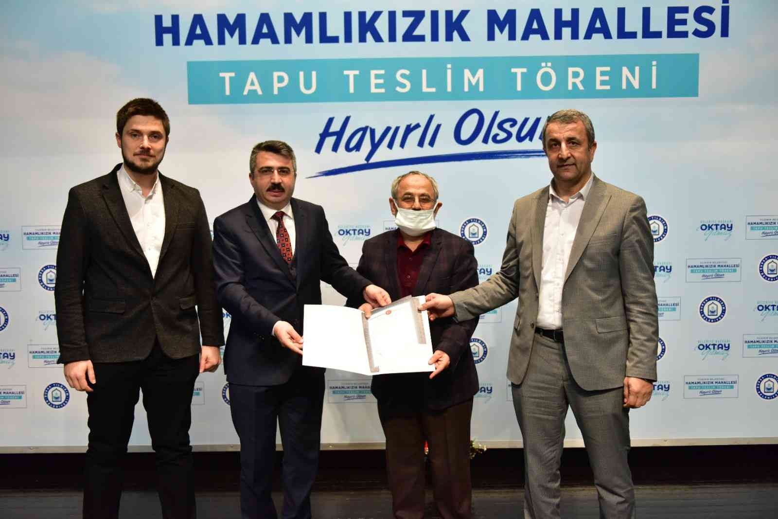 Hamamlıkızık sakinleri tapularına kavuştu