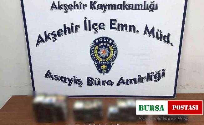 Akşehir’de bakkal hırsızları tutuklandı