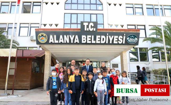 Alanya Belediyesi minik öğrencileri ağırladı