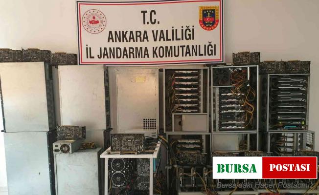 Ankara’da yasa dışı kripto para üretimi yapan yerlere baskın