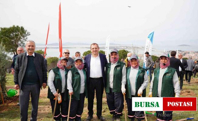 Ayvalık’ta 22 dönüme 2022 fidan…