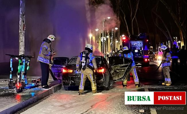 Beşiktaş’ta olaylı gece: Lüks aracının yandığını görünce önce ağladı, sonra kavga etti