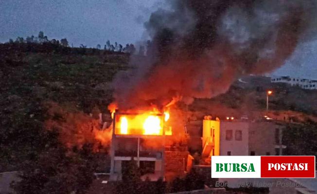 Bodrum’da yangında ev alev topuna döndü