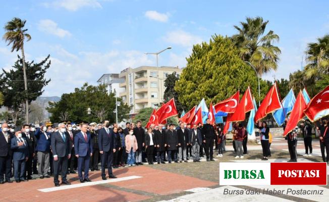 Çanakkale Zaferinin 107. yılı Bozyazı’da törenle kutlandı