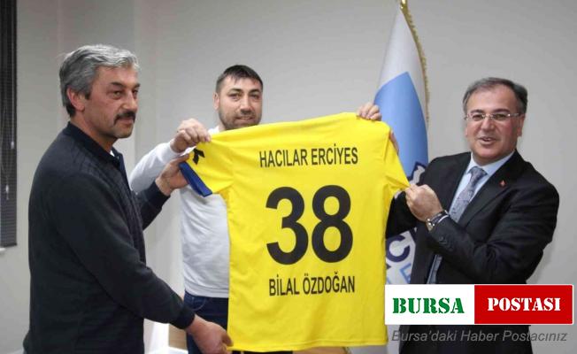 Hacılar Erciyesspor yönetiminden başkan özdoğan’a ziyaret