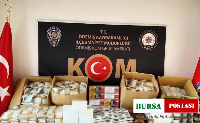 İzmir’de kaçak tütün operasyonu