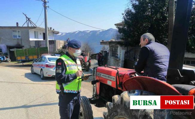 Jandarma köy yollarında uygulama