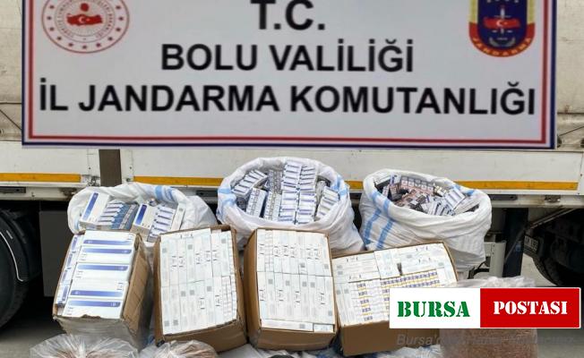 Kargo aracında binlerce kaçak sigara ve tütün ele geçirildi