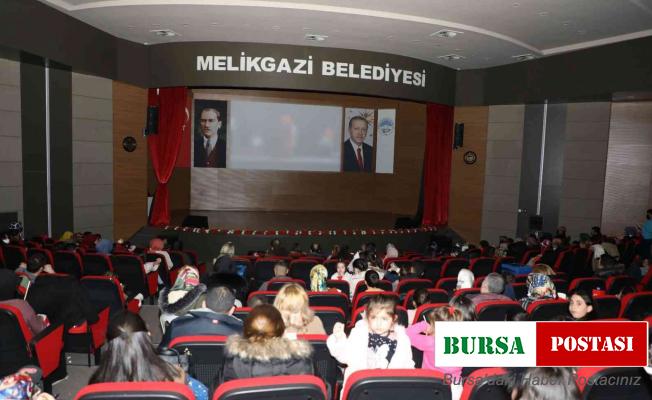 Melikgazi’de çocukların sinema keyfi devam ediyor