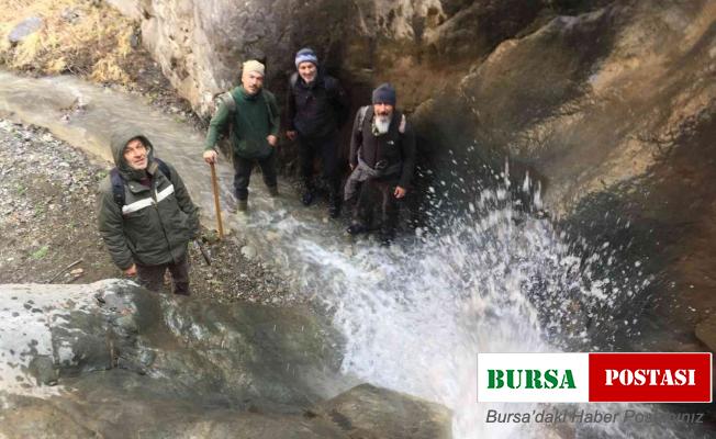 Oltulu doğa severler Gümüş Deresinde yürüdü