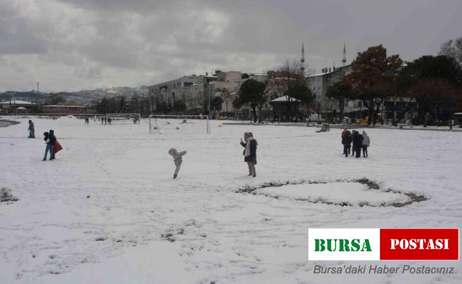 Ordu’da kar eğlenceye dönüştü