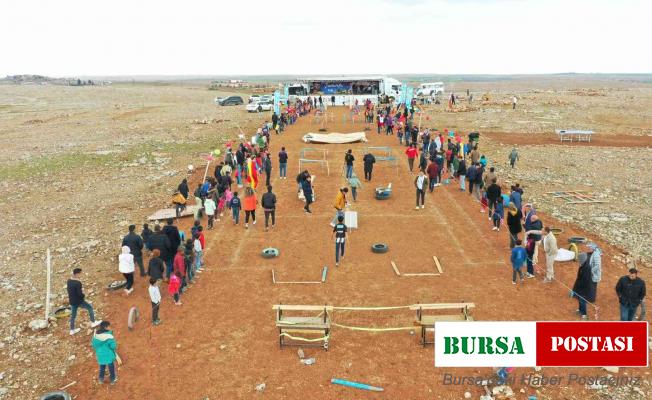 Şanlıurfa’da çocuklar survivor parkurunda yarıştı