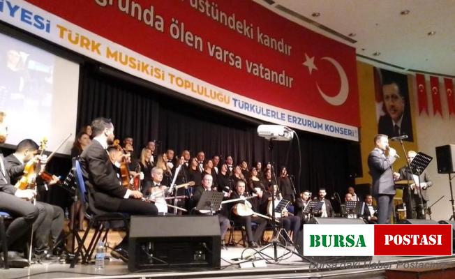 Türkülerle Erzurum Konseri yoğun ilgi gördü